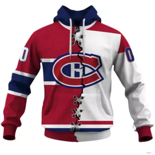 Montreal Canadiens Personalized Hoodie Hockey Pullover Hooded Christmas Gift