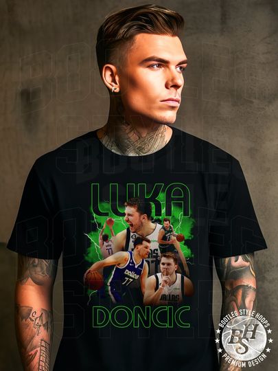 Luka Doncic 90s bootleg shirt Luka Doncic vintage basketball t-shirt gift for basketball fan gift for him Dallas throwback graphic t-shirt