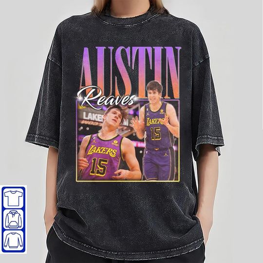 Austin Reaves Shirt Basketball Vintage 90s Design Retro Bootleg Gift Fans Tshirt Sport Americann Homage Classic Hot SVT