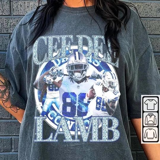 Ceedee Lamb Shirt, Football American Graphic Vintage, Football 90s Bootleg Inspired Gift Fan Unisex Shirt, Hoodie, Sweatshirt