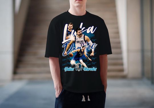 Luka Doncic Vintage PNG Sublimation T-Shirt Design | Instant Download NBA Tee