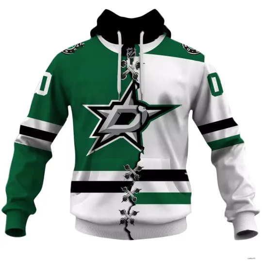 Dallas Stars Personalized Hoodie Hockey Pullover Hooded Unisex Christmas Gift