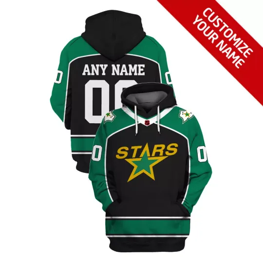 Dallas Stars Hoodie Personalize Hockey Team Christmas Gift Unisex Hooded