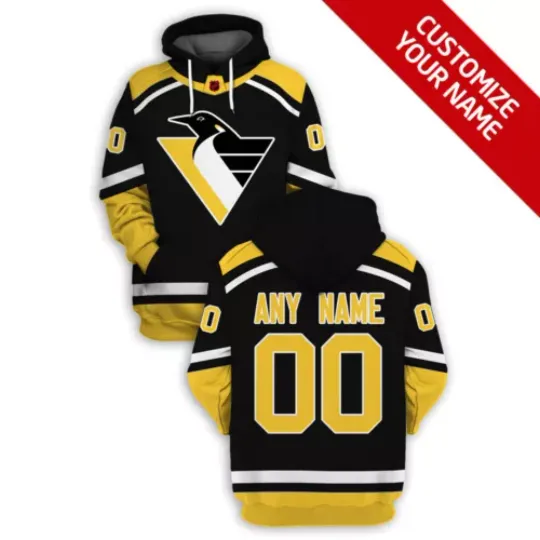 Discover Pittsburgh Penguins Hoodie Personalize Hockey Team Christmas Gift Unisex Hooded