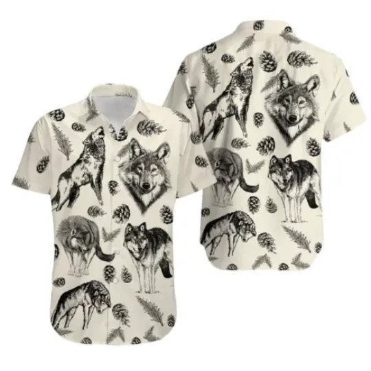 Discover Wolf Shirt, Wolf Hawaiian Shirt
