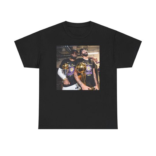 Lebron James & Anthony Davis Graphic Tee | Los Angeles Championship Unisex Heavy Cotton Tee