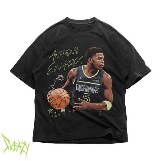 Vintage Anthony Edwards Shirt - AE High Quality T Shirt  Vintage Design Basketball Fan Gift Shirt | Anthony Edwards Bootleg Tee