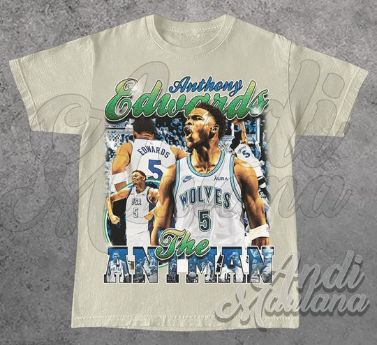 Anthony Edwards Unisex Softstyle T-Shirt, Minnesota Antman Merch Poster Graphic Tee