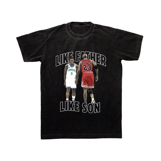 Anthony Edwards / Michael Jordan Tee, Timberwolves/ Bulls Bootleg 90's Vintage Shirt, Bring Ya Ass Playoff T Shirt, Gift Present Birthday!