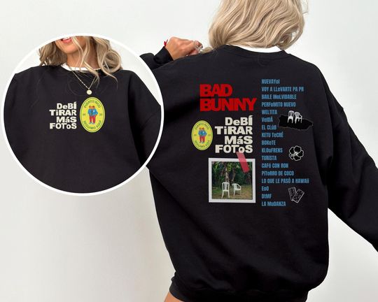 DTMF Bad Bunny Album Shirt, Debi Tirar Mas Fotos, Bad Bunny Sweatshirt