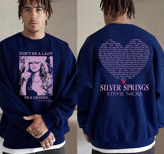 Don't Be A Lady Be A Legend Sweatshirt, Vintage Stevie Nicks Sweatshirt, Gift For Woman and Man, Vintage Stevie Sweatshirt, 80s Music Shirt
