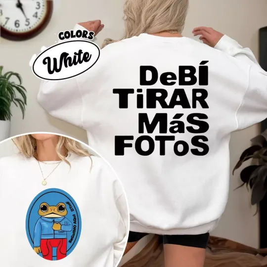 Bad Bunny All Albums Sweatshirt, Debi Tirar Mas Fotos Shirt, DTMF Merch