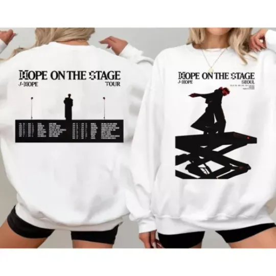 BTS J-Hope Announces 2025 'Hope on the Stage' World Tour sweatshirt