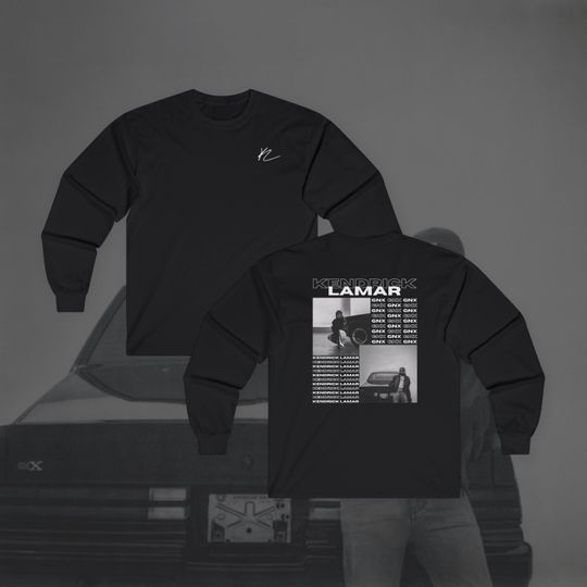 Kendrick Lamar GNX, Album Cover, Long Sleeve Shirt, Hip Hop Music Fan Gift, Cover Art Apparel, Rap Lover Clothing