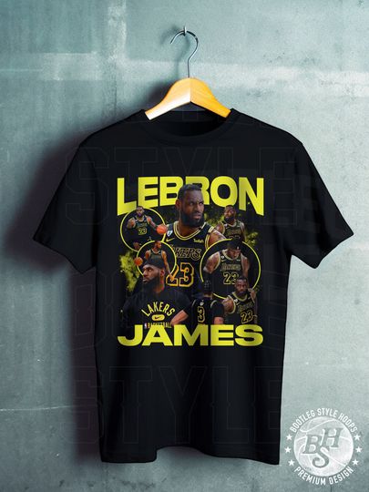 LeBron James Shirt for Men Women Gift for Los Angeles Basketball Fan Vintage Bootleg Style Rap T-Shirt Classic 90s Graphic Tee