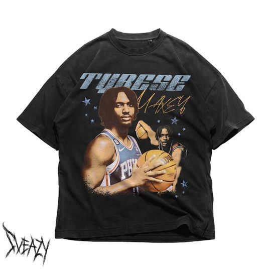 Tyrese Maxey Shirt for Philadelphia Basketball fan Vintage Bootleg Style Rap T-Shirt Classic 90s Graphic Tee Gift for Men Women