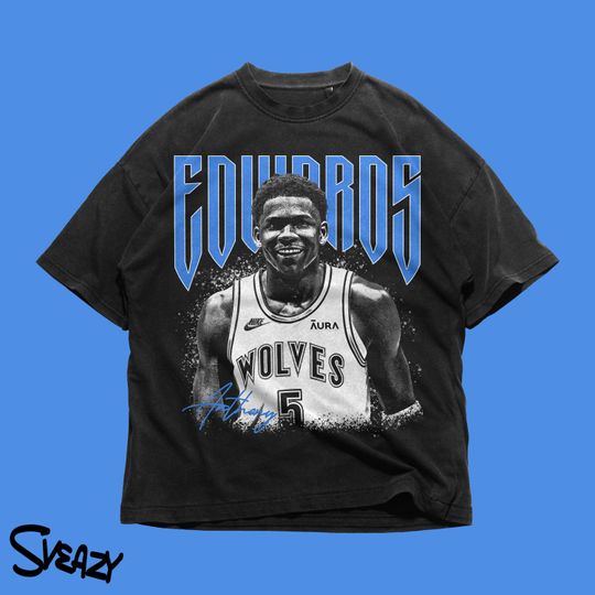 Vintage Anthony Edwards Tee - AE High Quality T Shirt  Vintage Design Basketball Fan Gift Shirt