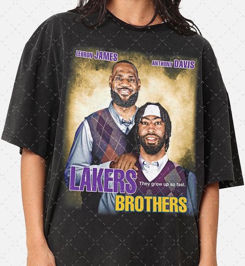 Limited Los Angeles Basketball Brothers T-Shirt, Lebron James T-Shirt, Anthony Davis T-Shirt, Gift For Woman and Man Unisex T-Shirt