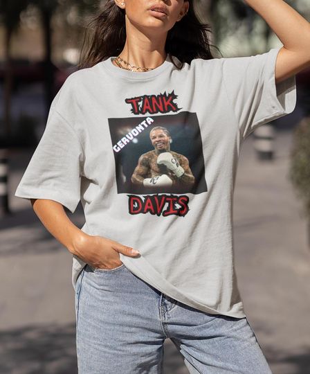 Tank Davis Frank Martin Shirt, Shirt, Boxing Shirt, Vintage Rap Shirt, Graphic Tee,Young Thug Travis Kanye West Kendrick Lamar Hip Hop