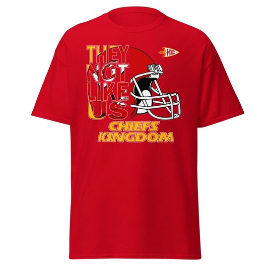 Chiefs, They Not Like Us T-Shirt, football, Kansas City, Football Shirt