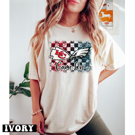 Philadelphia Kansas Super Bowl LIX Football Game day  Shirt, Game Day Tshirt , Bird and Chiefs Tshirt, Sundays Birds Fun Tee For Fun -arn145