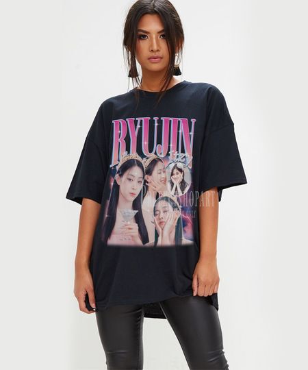 Ryujin Retro 90s Bootleg T-shirt, Itzy Ryujiz Shirt , Kpop T-shirt,  Itzy Merch, Itzy Ryujin Gift For Her and Him, Retro kpop T Shirts