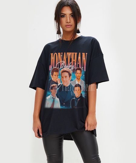JONATHAN BAILEY Vintage Shirt, Jonathan Bailey Homage Tshirt, Jonathan Bailey Fan Tees, Jonathan Bailey