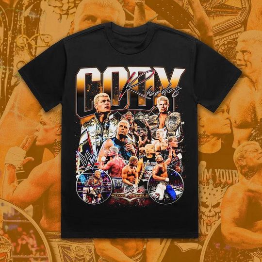 Vintage 90s Graphic Style Cody Rhodes TShirt - Cody Rhodes Sweatshirt - American Professional Wrestler Tee For Man and Woman Unisex Shirt