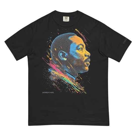 Martin Luther King Jr colorful heavyweight t-shirt
