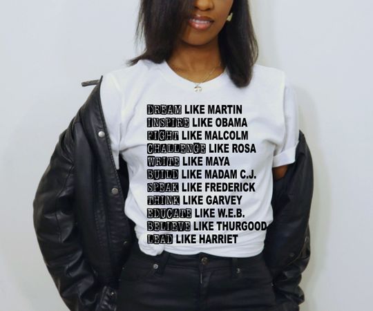 African American Activists Shirt, Black History T-Shirt, Black Pride Shirt, Gift For Activist, Rosa Parks Shirt, Martin Luther King Jr. Tee