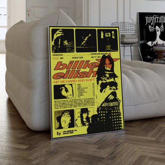 Discover Billie Eilish Poster | Hit Me Hard and Soft Poster