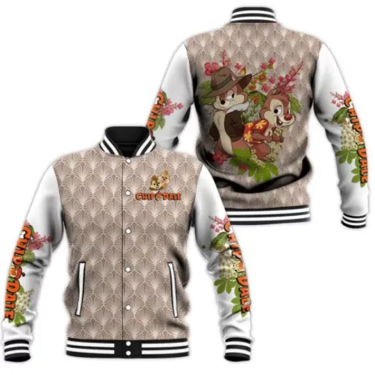 Christmas Chip n' Dale Baseball Jacket