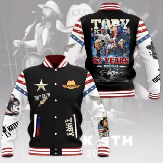 Toby Keith Music Baseball Jacket For Fan