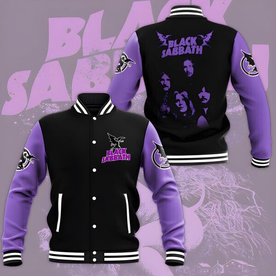 Black Sabbath Band Baseball Jacket