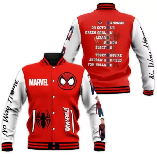 Spiderman Baseball Jacket, No Way Baseball Jacket