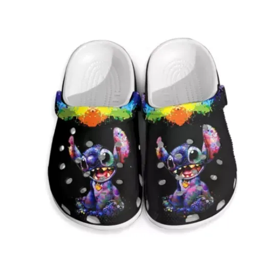 Lilo Stitch Watercolor Clogs