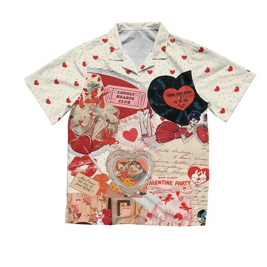 Discover Valentine Party Hawaiian Shirt, Happy Valentine Day Shirt, Valentine Outfit, Be Mine Valentines Day Hawaii Shirt