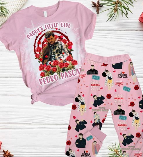 Pedro Pascal Pajamas Shirt, Pedro Pascal Shirt, Pablo Escobar Holiday Pajamas, Happy Valentine Gift