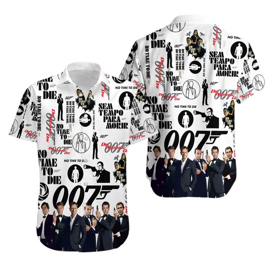 James Bond 007 Music Hawaiian Shirt Singer Hawaiian Shirt