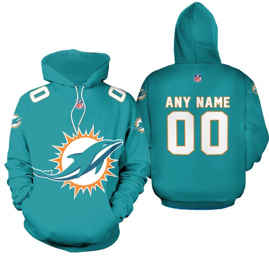 Personalized Miami Dolphins 3D Hoodie