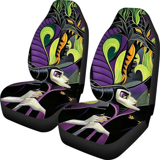 The Evil Queen Maleficent Villains Character Father's Day Car Seat Covers, Disney Car Seat Covers, Car Seat Protector, Car Seat Cover, Car Cover, Disney Car