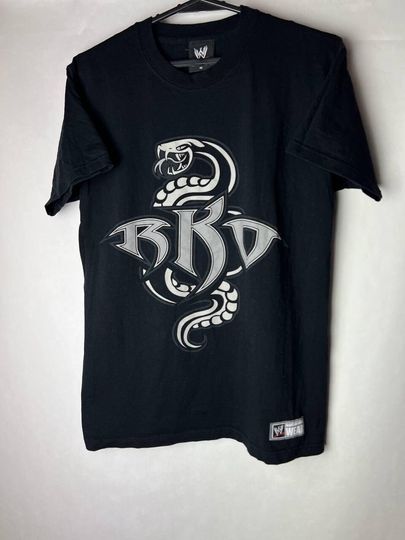 Vintage Y2K  Wrestling Entertainment Randy Orton RKO Snake Black T-shirt, viper Snake Essential Wrestler  Shirt