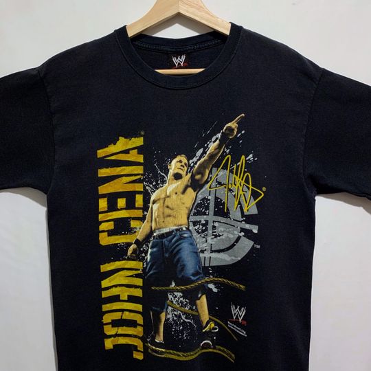 Jo Cen Wrestling Entertainment T Shirt Size Small Black Y2K 2000s Wrestling