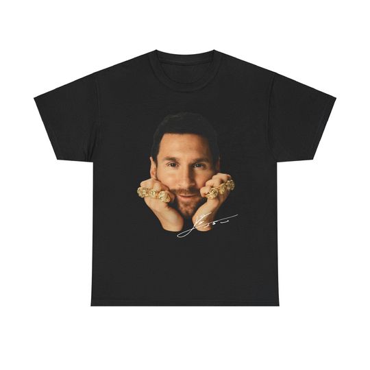 Lionel Messi Champion Rings Graphic T-Shirt