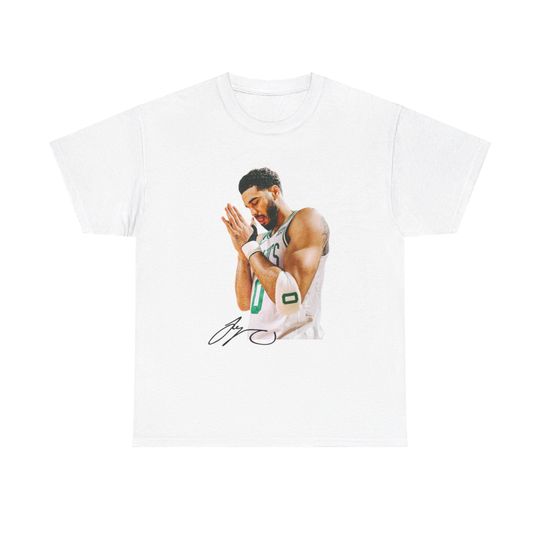Jayson Tatum Praying Signature Vintage Tee