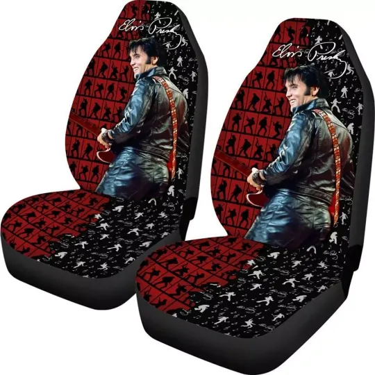 Elvis Seat Covers, Elvis Presley Car Accessories For Fans (Set of 2)