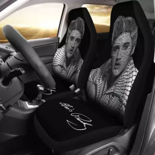 Gift Idea Elvis Presley The King Famous Printed Car Seat Covers (set of 2)