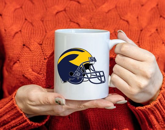 Michigan Wolverines Mug,  Michigan Football, Super Bowl Fan Gift,  Michigan State College Football,  University of Michigan