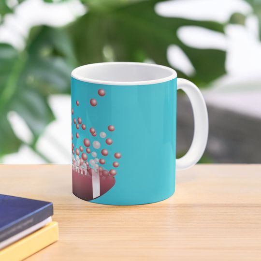 Discover Football dissolves into bubbles Coffee Mug