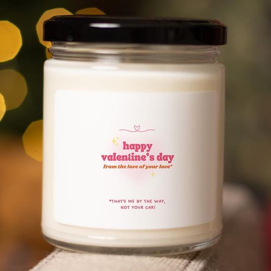 Car Valentine's Candle - Love Of Your Life Funny Valentine's Candle - Boyfriend - Husband - Wife - Car - Car Lovers Valentine's